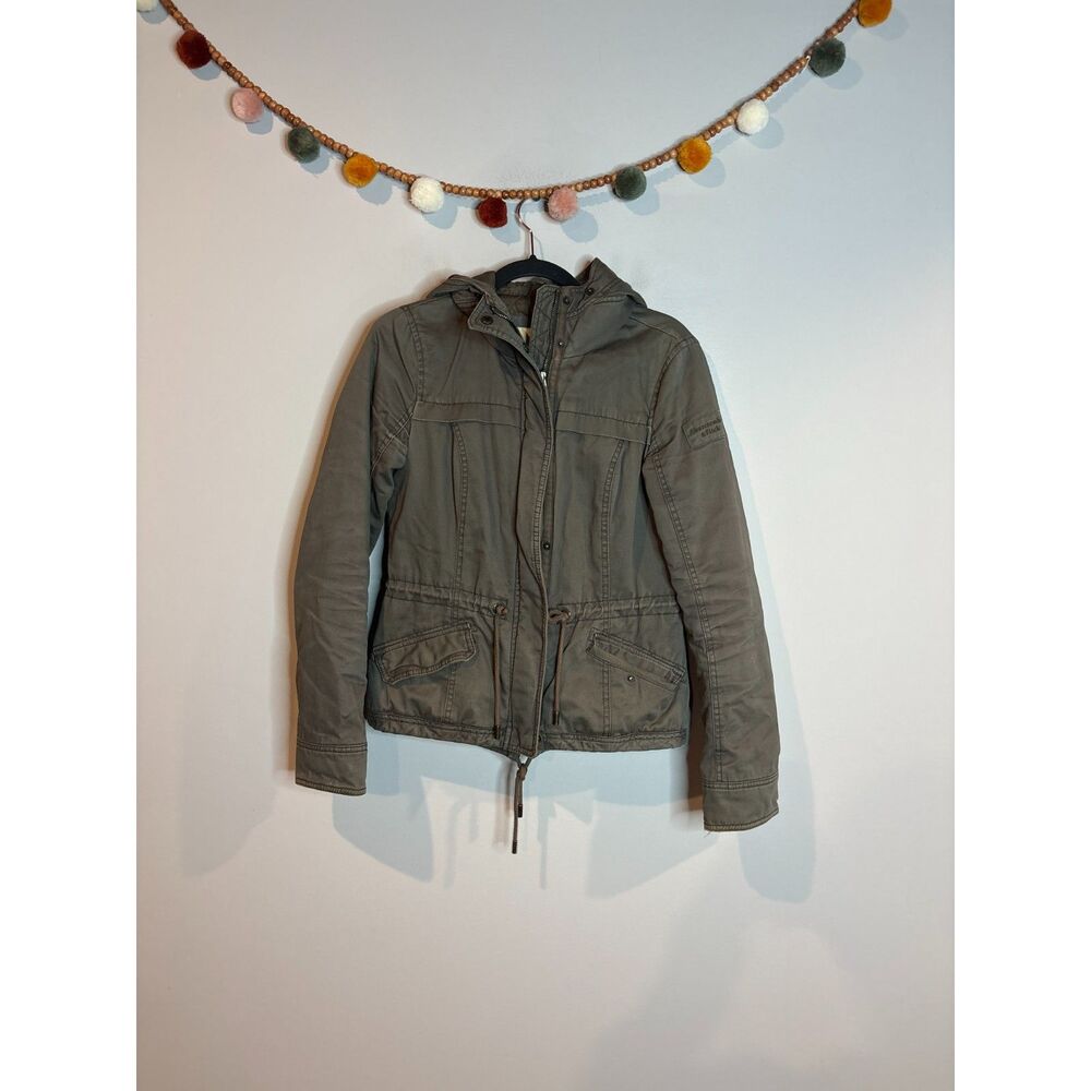 Y2K Abercrombie & Fitch khaki green coat